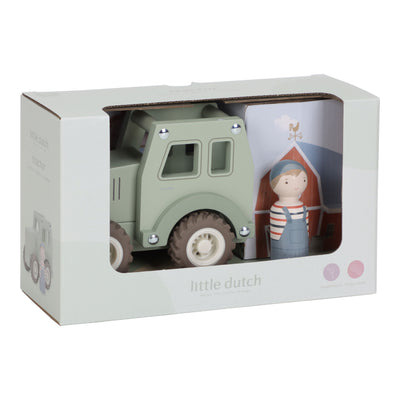 tracteur en bois avec figurine - LITTLE DUTCH LD2551 8713291225510