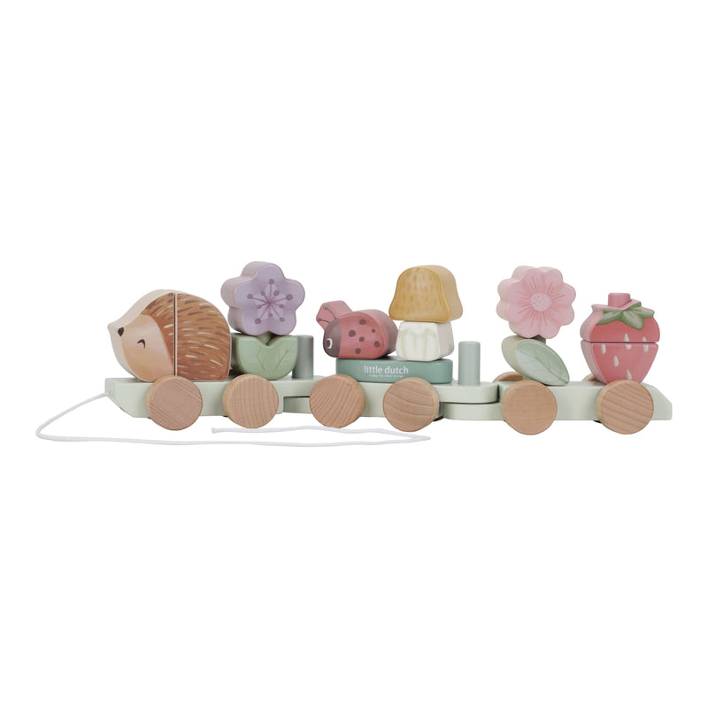 Train à blocs hérisson Fairy Garden - LITTLE DUTCH LD7335 8713291773356