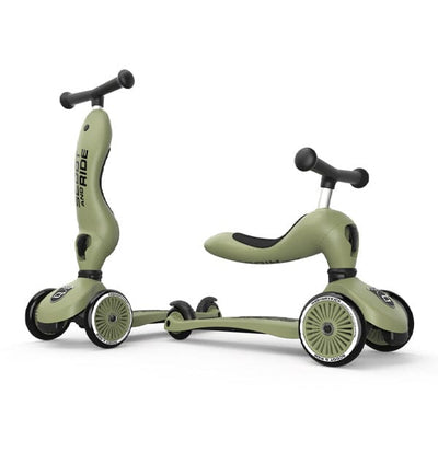 trottinette 2-en-1 highwaykick 1 olive - SCOOT & RIDE 98.002.09 9120133000010