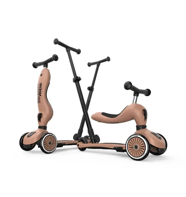 trottinette 2-en-1 highwaykick 1 push and go mocha - SCOOT & RIDE 98.003.04 9120133008207