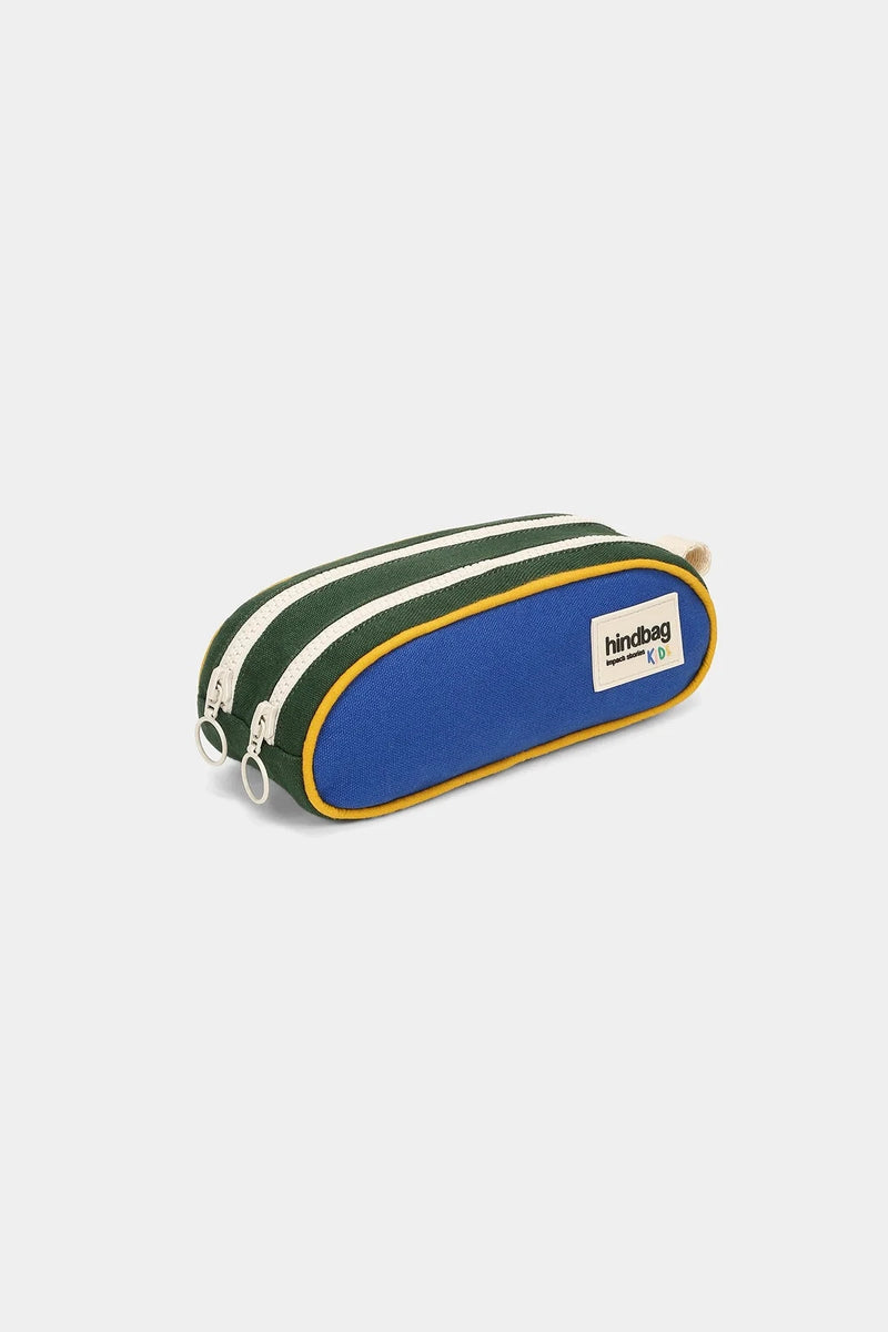 Trousse a stylos Malo Tricolore Bleu électrique - HINDBAG 