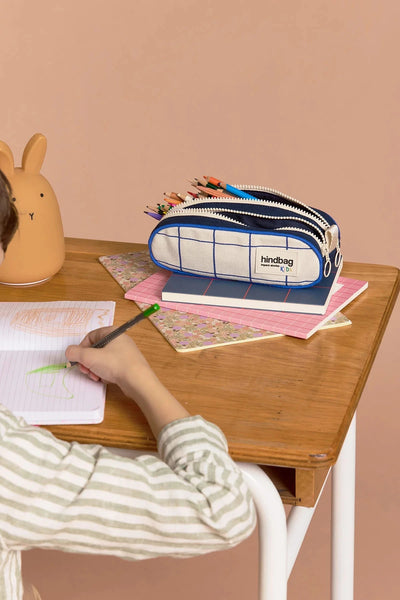 Trousse a stylos Malo Tricolore Carreaux - HINDBAG