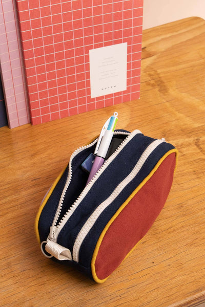 Trousse a stylos Malo Tricolore Lilas - HINDBAG