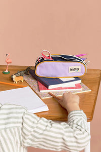 Trousse a stylos Malo Tricolore Lilas - HINDBAG