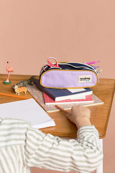 Trousse a stylos Malo Tricolore Lilas - HINDBAG