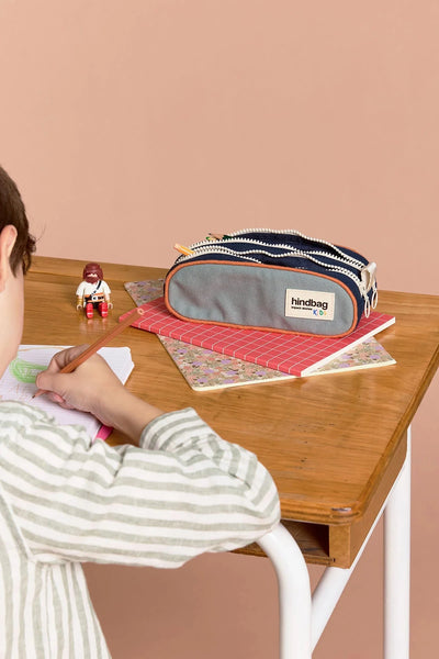 Trousse a stylos Malo Tricolore Sauge - HINDBAG