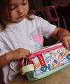Trousse Scolaire Happiness - HELLO HOSSY TRO-P-008-TU 3760407013672