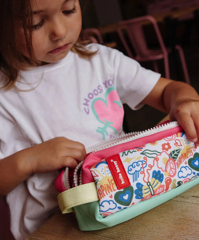 Trousse Scolaire Happiness - HELLO HOSSY TRO-P-008-TU 3760407013672