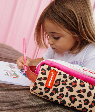 Trousse Scolaire leopard #7 - HELLO HOSSY