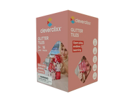 Tuiles magnétiques pailletées Glitter Pack rose 16 pièces – Cleverclixx