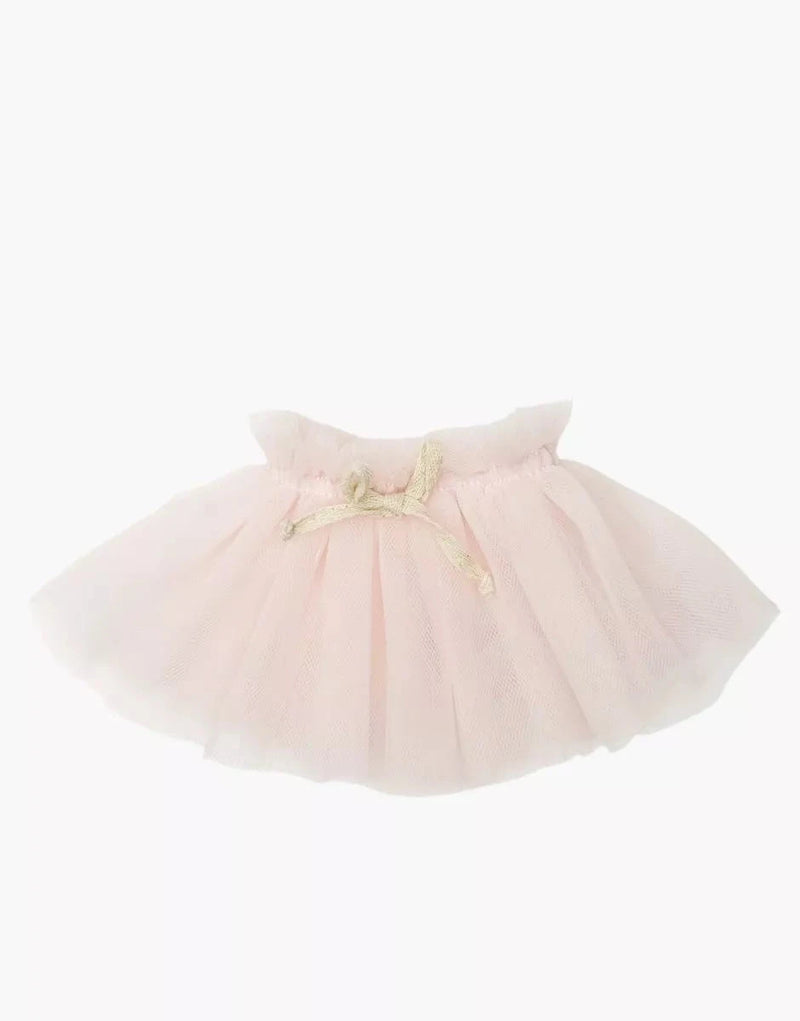 Tutu court Alicia avec nouettes rose pétale - minikane 