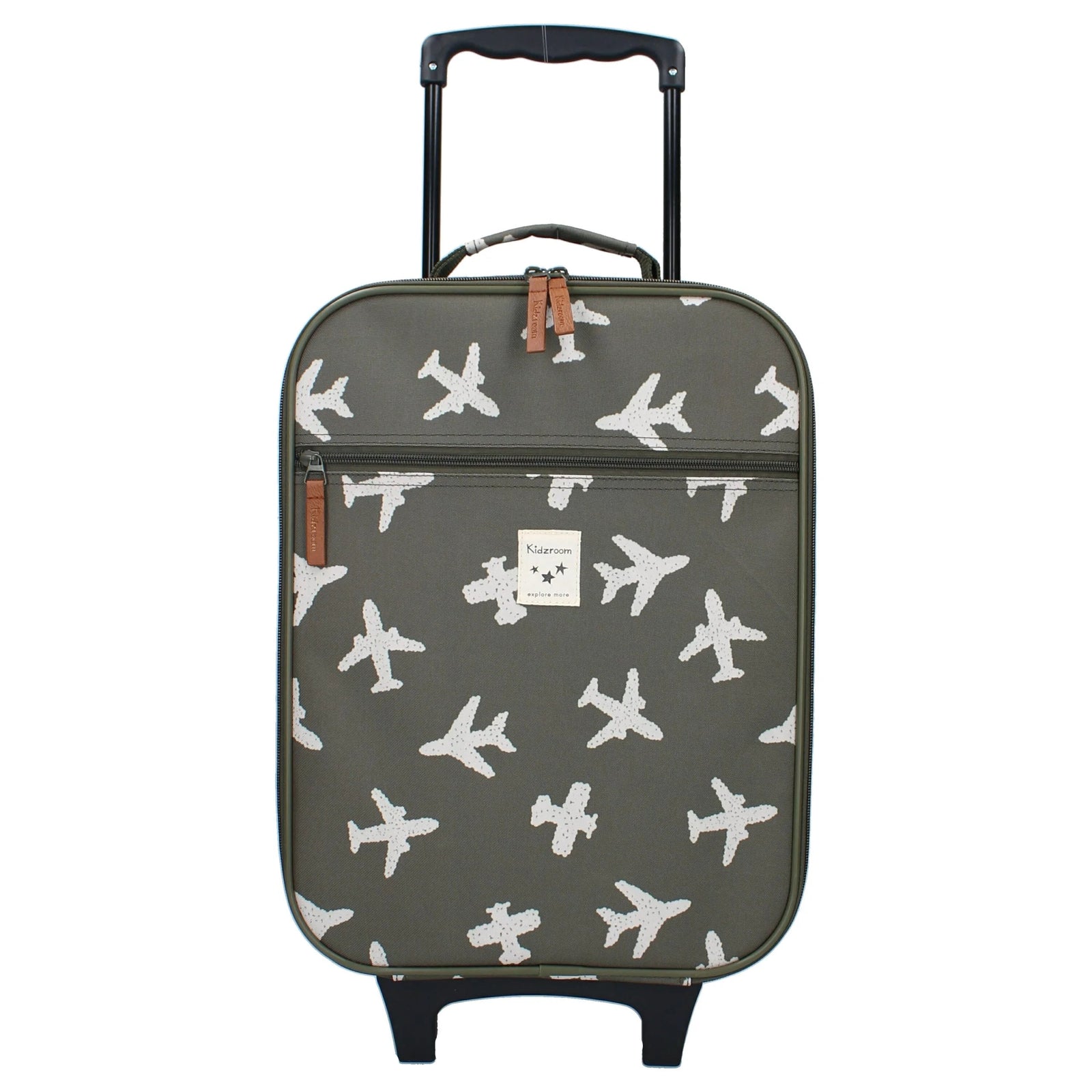 Valise à roulettes enfant avions kaki - Kidzroom KR3987 8712645301184
