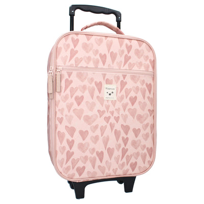Valise à roulettes enfant couer rose - Kidzroom KR3988 8712645301191