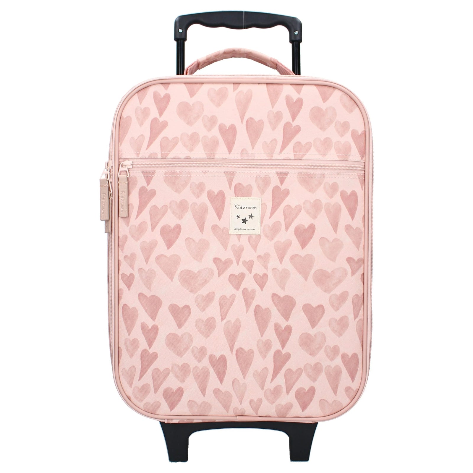 Valise à roulettes enfant couer rose - Kidzroom KR3988 8712645301191
