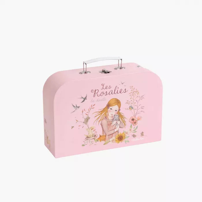 Valise dînette thé métal Les Rosalies - Moulin Roty 710538 3575677105381