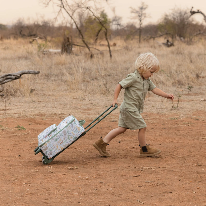 Valise enfant à roulettes Safari Friends de Little Dutch