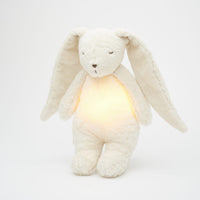Veilleuse musicale lapin natur bio blanc polaire - Moonie MOLNAT-BP 5903943986293