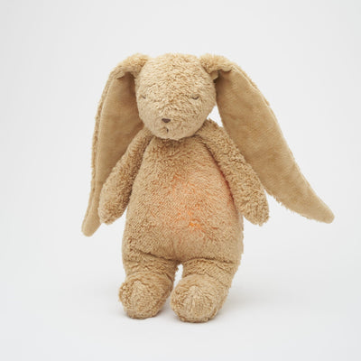 Veilleuse musicale lapin natur bio cappuccino - Moonie MOLNAT-CA 5903943986286