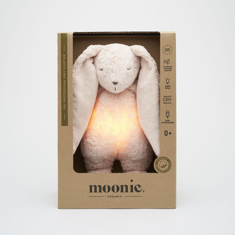 Veilleuse musicale lapin natur bio rose - Moonie MOLNAT-RO 5903943986309