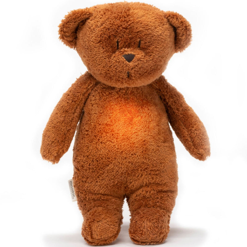 Veilleuse musicale ourson caramel - Moonie 