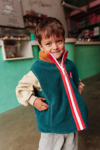 Veste polaire sans manches duck blue - Hello Hossy