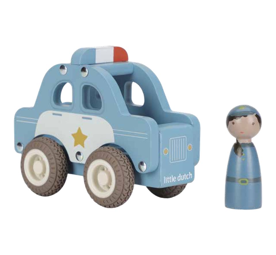 voiture de police en bois - LITTLE DUTCH LD2531 8713291225312