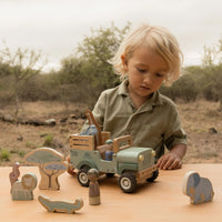 Voiture de safari en bois avec animaux de Little Dutch – vue 4