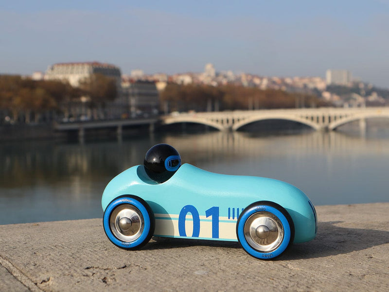 Voiture en bois, Old sport Compet Turquoise - VILAC 2290B 3048700229014