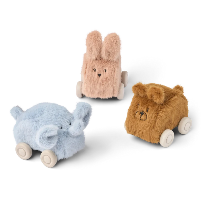 voiture en peluche Ansel pack de 3 - LIEWOOD 