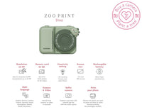 Zoo Print - Dino Green - THE ZOOFAMILY Zoo Print - Dino Green 4895250601093
