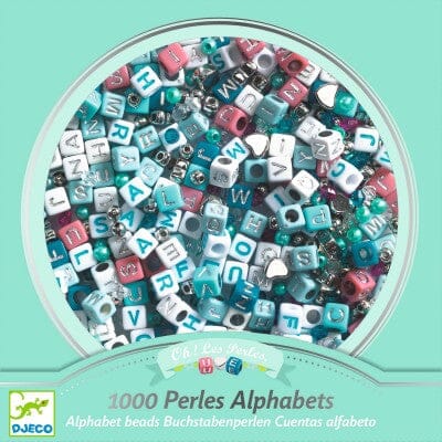 1000 Perles alphabet, argent- DJECO dj00030 3070900000308