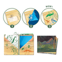12 cartes illustrées dinosaurus - Djeco DJ09463 3070900094635