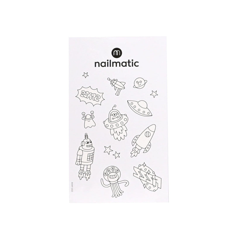 12 tatouages a colorier galaxy- Nailmatic 150TGALAXY 3760229899409