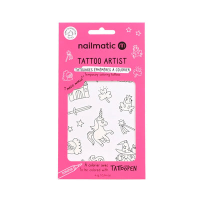 12 tatouages a colorier magic world - Nailmatic 150TMAGICWORLD 3760229899423