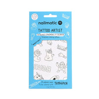 12 tatouages a colorier monsters - Nailmatic 150TMONSTERS 3760229899430