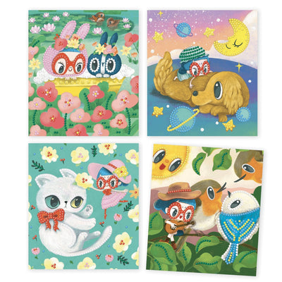 4 cartes illustrées amitiés - Djeco DJ09434 3070900094345