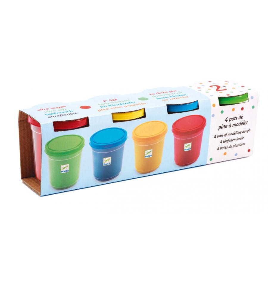 4 pot pâte à modeler - Djeco dj09756 3070900097568