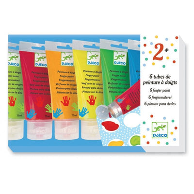 6 tubes peinture à doigts - Djeco dj08860 3070900088603