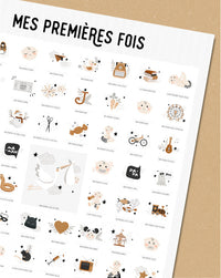 AFFICHE MES PREMIÈRES FOIS A TAMPONNER - LES PETITES DATES PF-ORI-CLAIR-MP 3770025645001