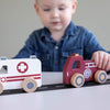 Ambulance, camion de pompier et voiture de police en bois - LITTLE DUTCH LD4388 27654044