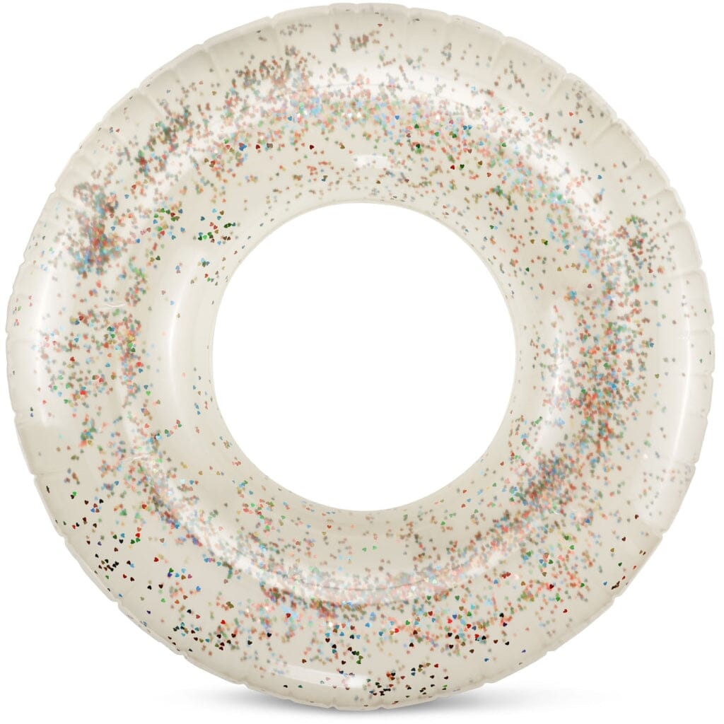 Anneau gonflable avec confettis pailletés à l'intérieur creme - Konges Sløjd KS5192creme 5715404094160