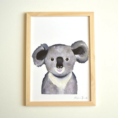 Aquarelle en cadre bébé koala - Marlène Fancelli Art bb koala 1234512355