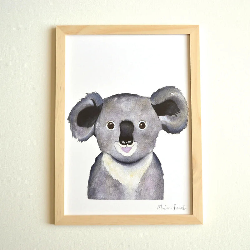 Aquarelle en cadre bébé koala - Marlène Fancelli Art bb koala 1234512355