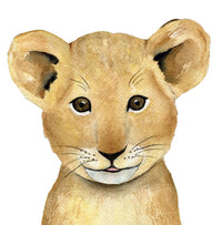 Aquarelle en cadre Billy lionceau - Marlene Fancelli Art billy 123451236512
