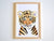 Aquarelle en cadre Charlie le tigre - Marlène Fancelli Art charlie 1234512358