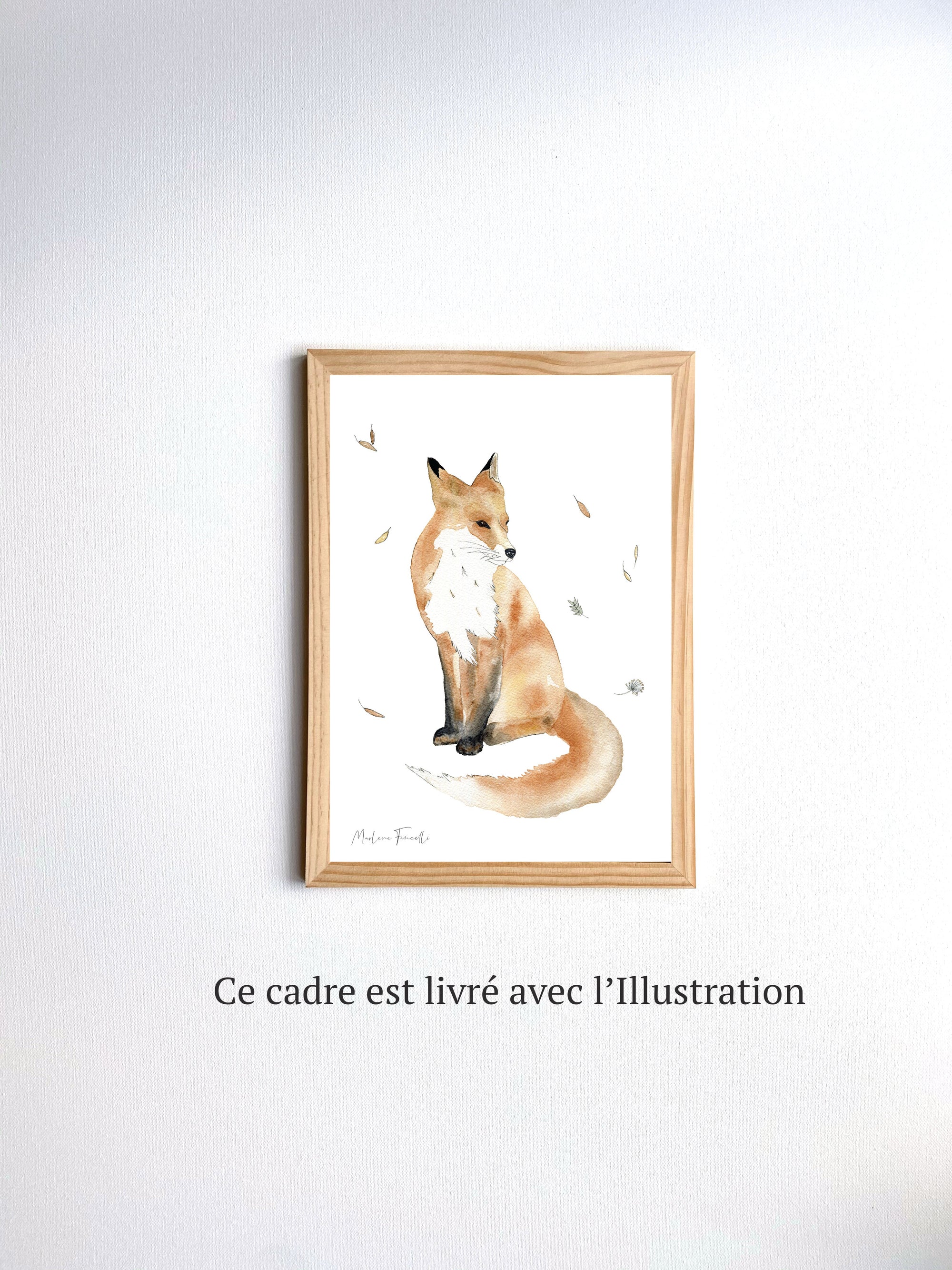a Little Lovely Company - Cadre en bois aimanté pour poster 50x70cm - Le  Petit Zèbre