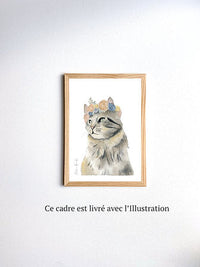 Aquarelle en cadre Jennie Minette - Merlene Fancelli Art minette 1234512356