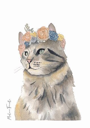 Aquarelle en cadre Jennie Minette - Merlene Fancelli Art minette 1234512356