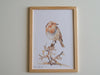 Aquarelle en cadre Judi le petit oiseau - Merlene Fancelli Art judi 134728673945