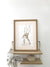 Aquarelle en cadre Pompette Lapin - Merlene Fancelli Art pomponette 1234512355
